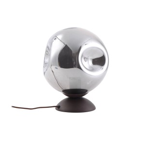 Lindby Tischlampe Valentina 10019834 Design Modern in Braun aus Metall 1-flammig E27 Flurleuchte