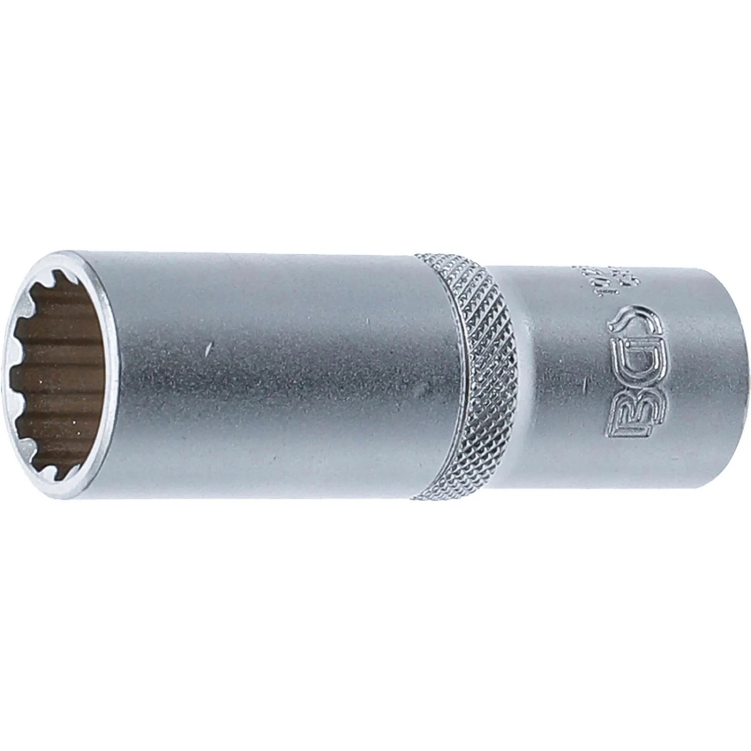 BGS Steckschlüssel Einsatz Gear Lock Tief Antrieb Innenvierkant 12 5 Mm  1 2 Zoll  SW 18 Mm 10258