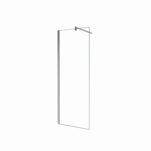 Duschparadies Walk in Dusche 60 x 200cm Duschwand mit 140cm Nano Glas8mm Nano Glas Duschabtrennung Duschtrennwand Hochglanz Verchromt