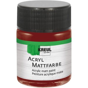 Kreul Acrylfarbe Matt Maron, 50 ml, für Bastelarbeiten und DIY-Projekte.