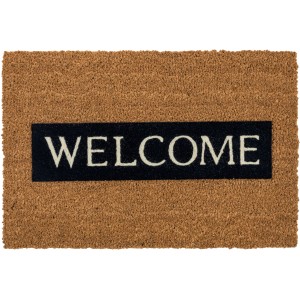 Fußmatte Coco Design Welcome, 40x60 cm, aus der ASTRA-Kollektion. Naturfaser mit "Welcome" Schriftzug.