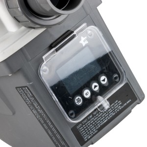 Gre Poolpumpe 3/4 PS, 550 W, bis 16.000 l/h, mit Bedienfeld und variabler Geschwindigkeit.