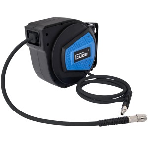 Güde Automatik Schlauchtrommel mit 10 m Schlauch für Druckluftgeräte. Zubehör für Kompressoren.