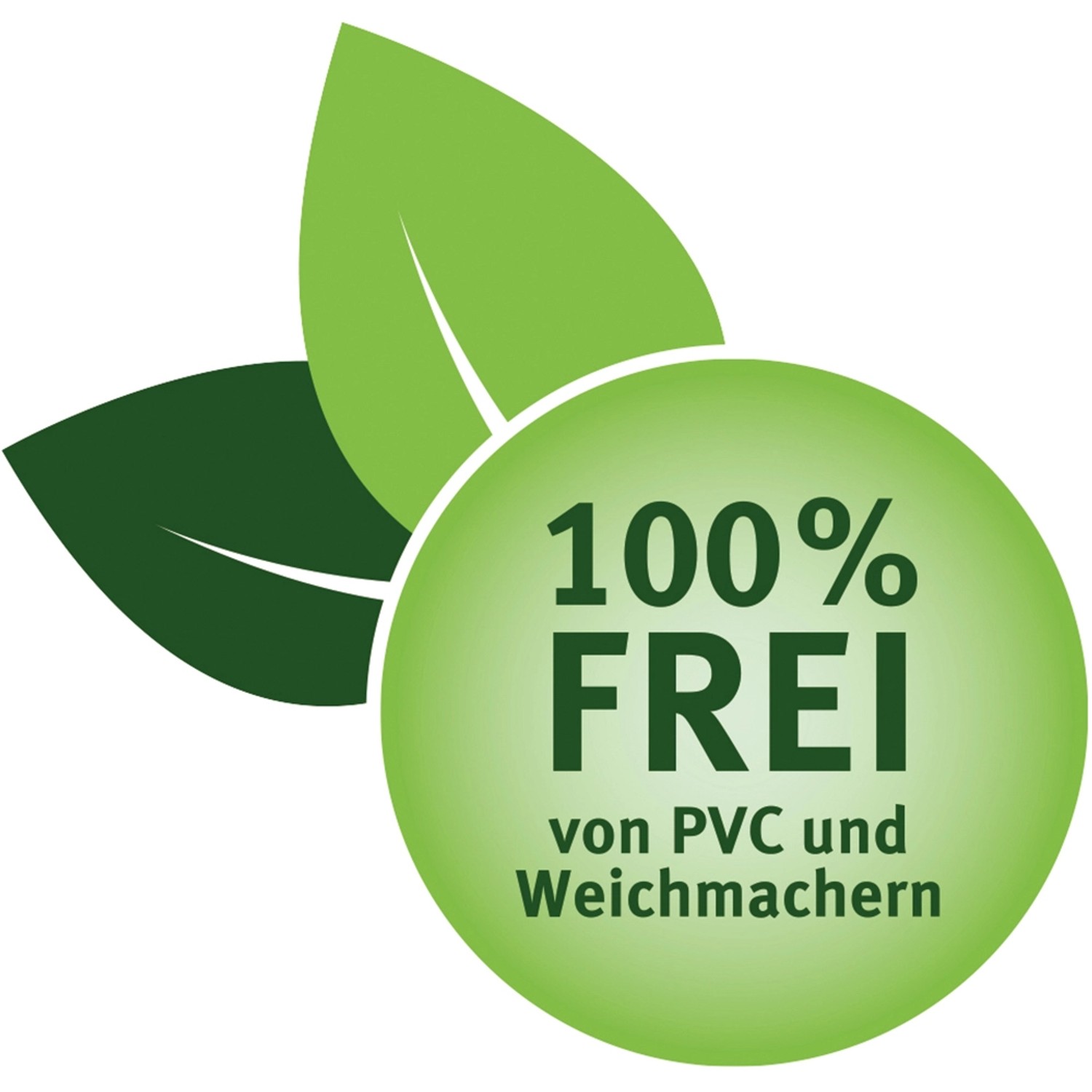 Symbol: 100% frei von PVC und Weichmachern, für umweltfreundlichen Living by Haro Designboden.