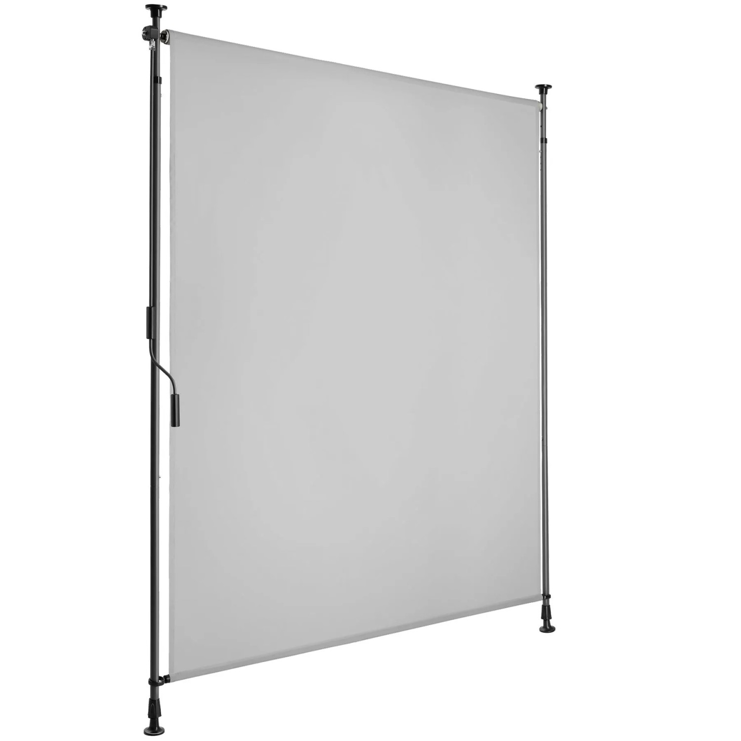 Tectake Klemmmarkise Taija Verschiedene Größen Uv Beständig und Wasserabweisend 120 x 310 cm 7 x 128 x 310 cm Hellgrau
