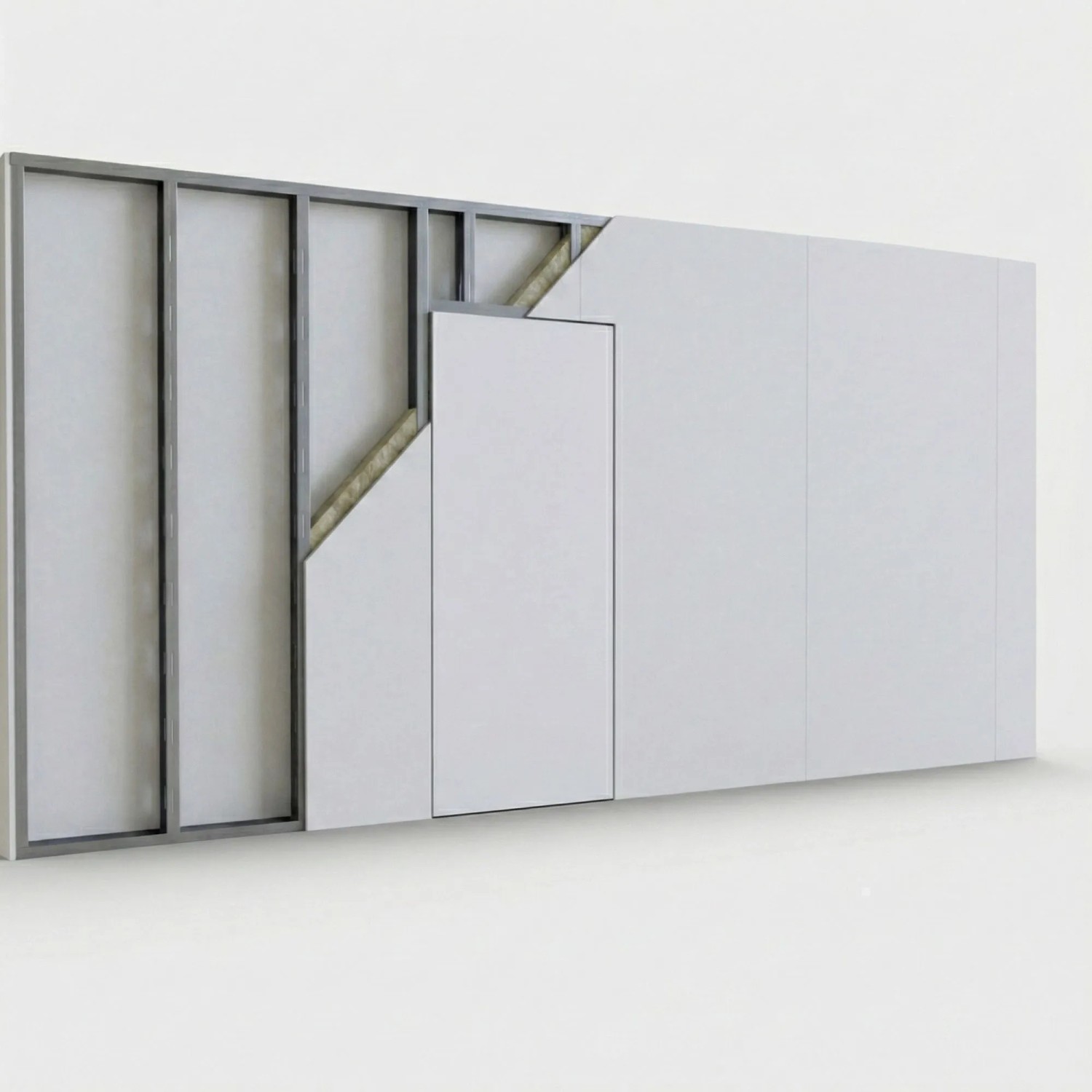 Tür-Komplettset SecretLine, wandbündig, 76x201 cm, weiß, mit Zarge und Montageanleitung.