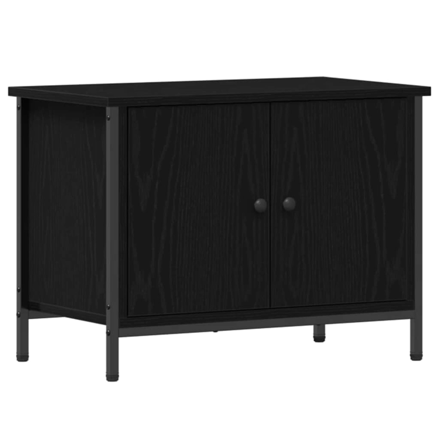 vidaXL TV-Schrank Schwarz Eichen-Optik 60 x 35 x 45 cm Holzwerkstoff 873891 günstig online kaufen