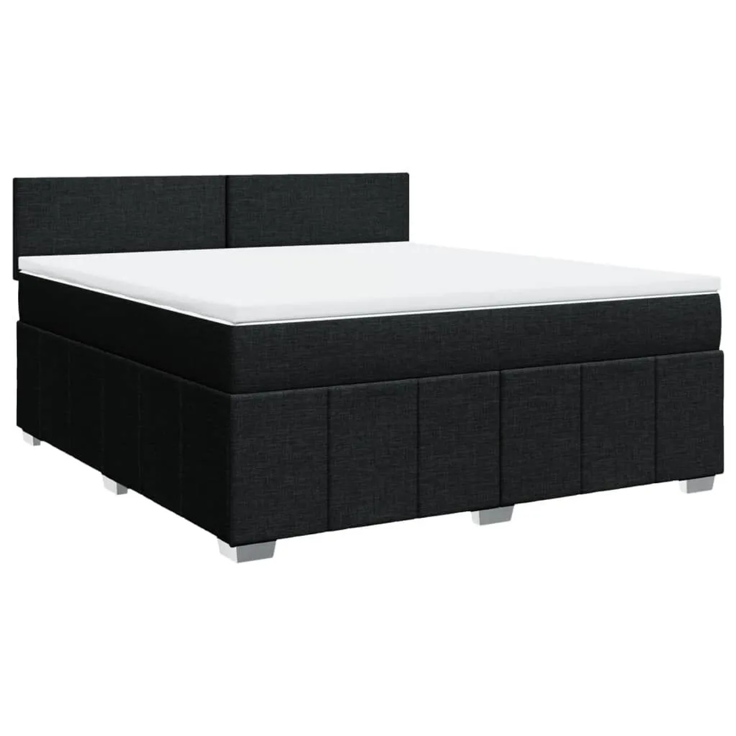 vidaXL Boxspringbett mit Matratze Schwarz 180x200 cm Stoff 3287142 günstig online kaufen