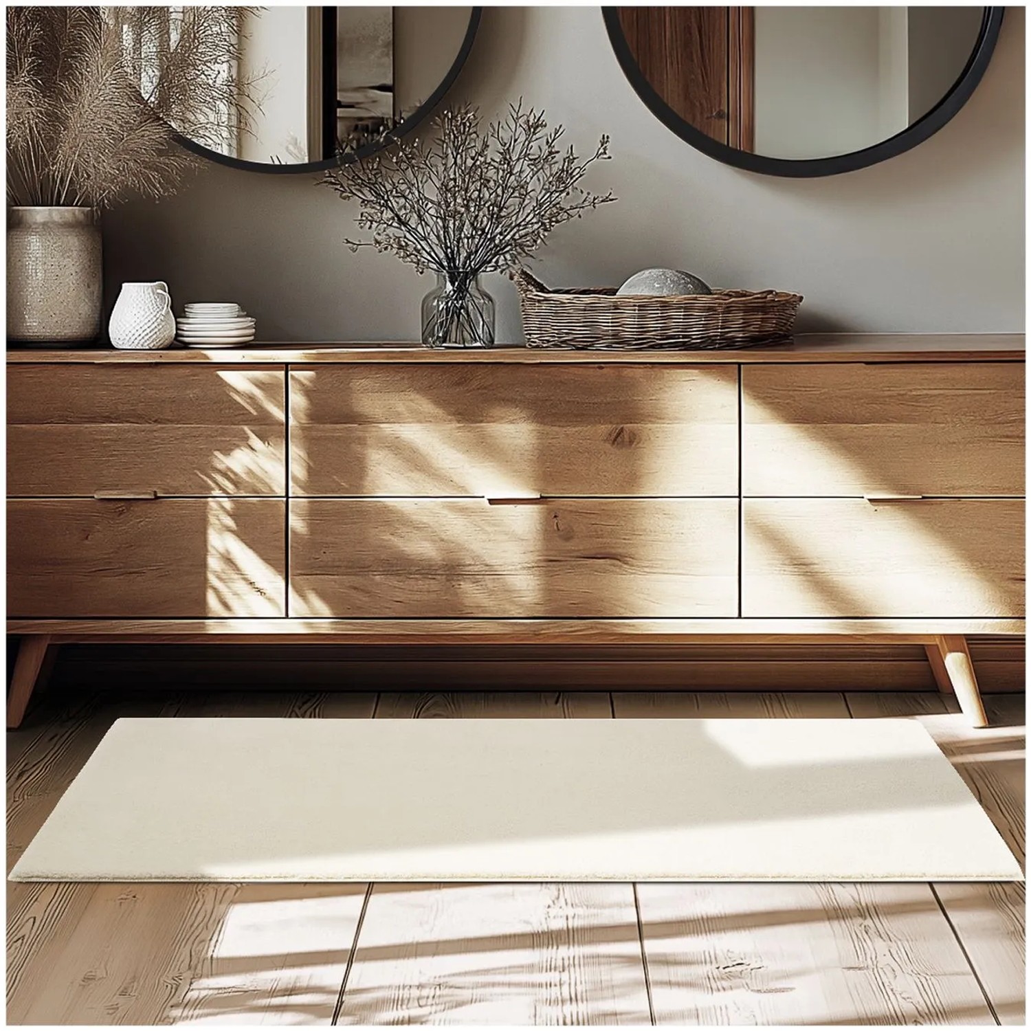 Tectake Kurzflorteppich Soft Zone Verschiedene Größen Und Farben Flauschige Oberfläche 1630 G M² Florgewicht 80 X 150 Cm 80 X 150 X 1 50 Cm Beige