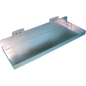 Güde Ablageboden 150x350 mm für Werkzeugschränke, Metallablage mit Kantung.