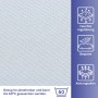 Heller, fein strukturierter Arensberger Gelschaum Topper Bezug, abnehmbar, waschbar 60°C, atmungsaktiv, feuchtigkeitsregulierend.