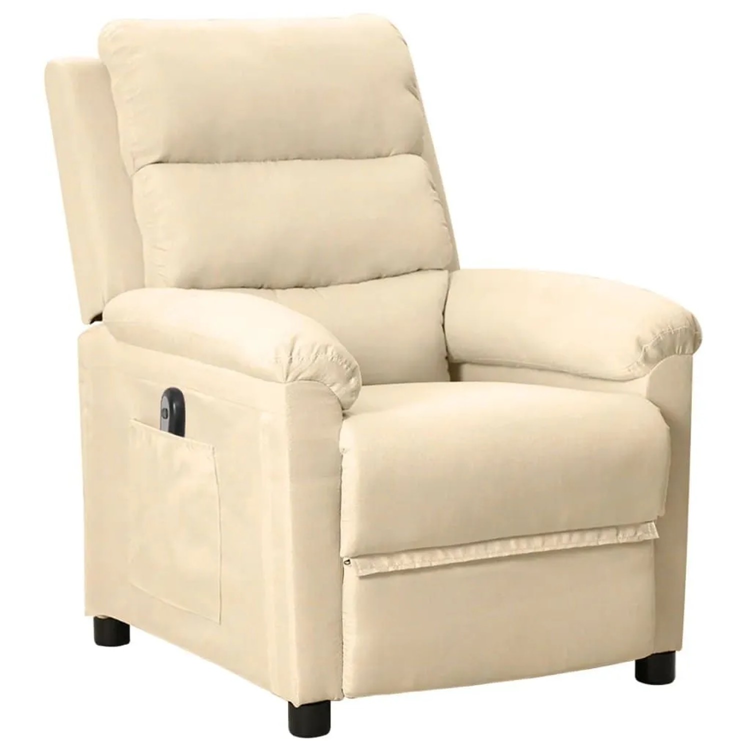 vidaXL Relaxsessel Elektrisch Creme Stoff 3098972