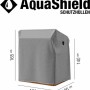 Hellgraue Siena Garden Schutzhülle für Strandkorb, AquaShield, 150x105x165-140 cm.