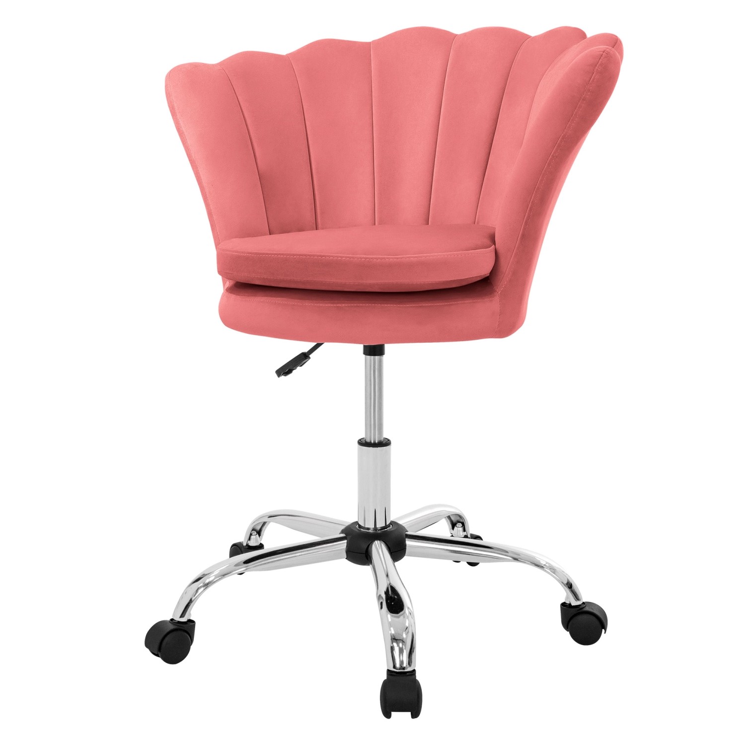 ML-Design Drehstuhl aus Samt Rosa Höhenverstellbar 360 Grad 5 Rollen günstig online kaufen