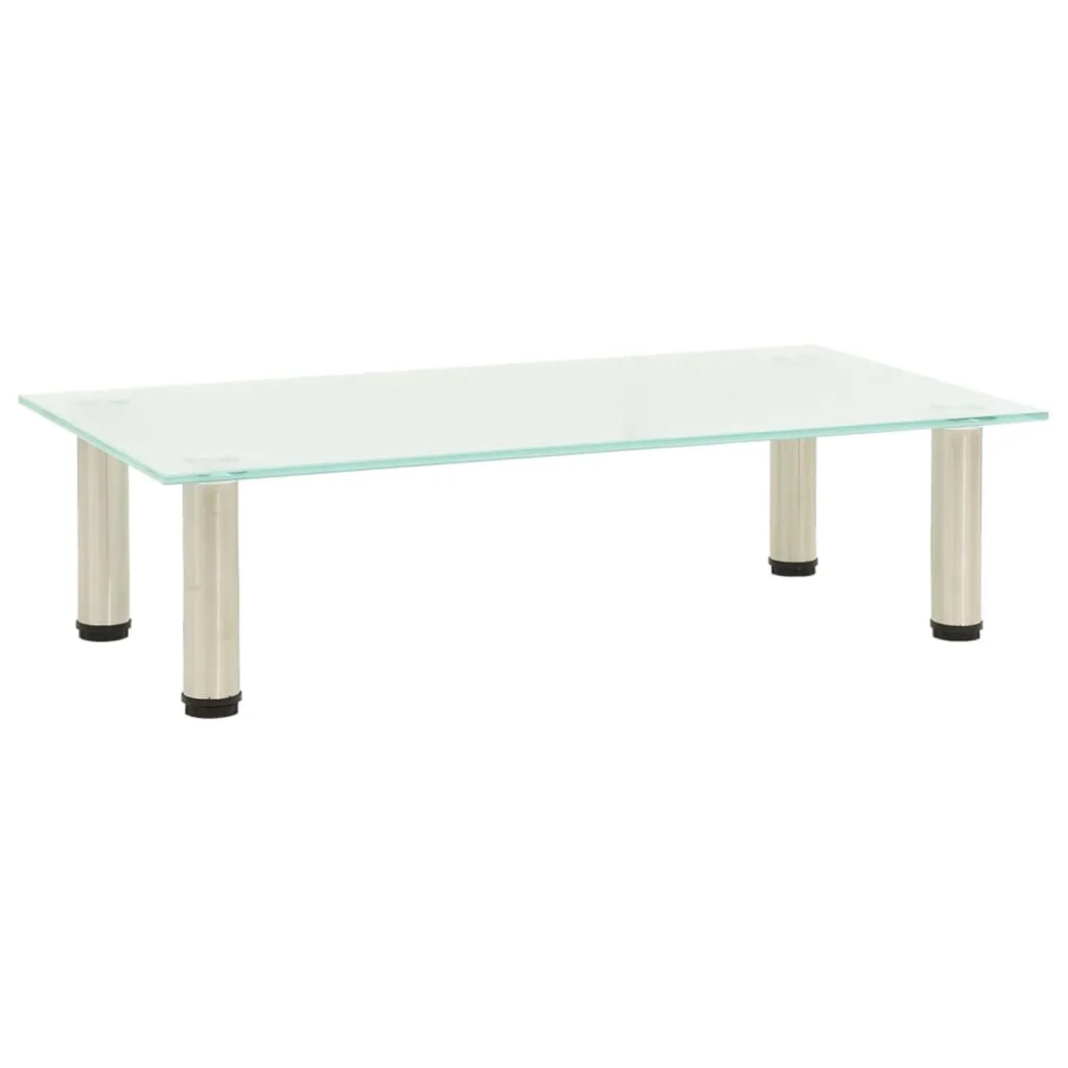vidaXL TV-Tisch 60x35x17 cm Satiniertes Hartglas 322762