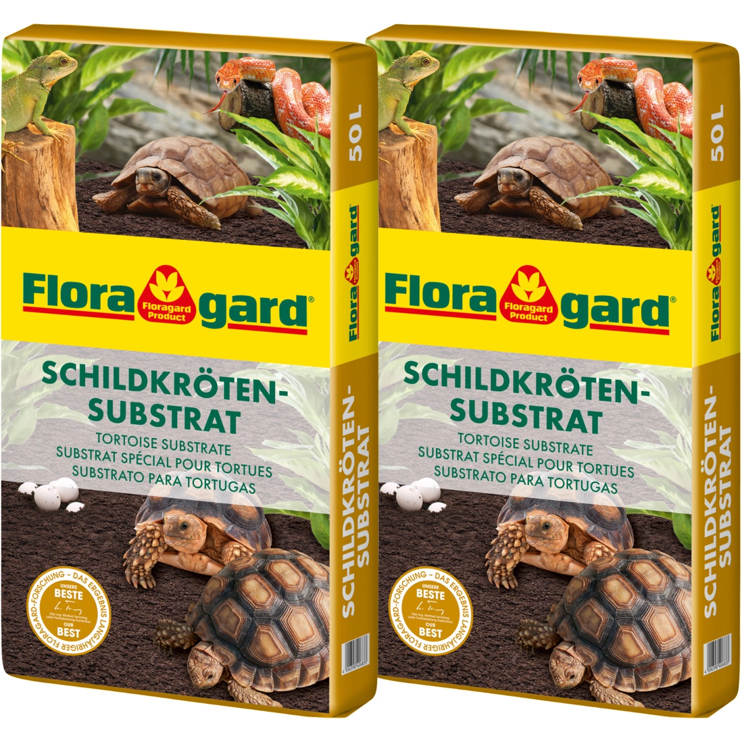 Floragard Schildkröten-Substrat 2 x 50 l