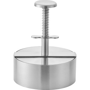 Jamestown Burgerpresse aus Edelstahl, Ø 11,5 cm, für perfekte Burger-Patties beim Grillen.