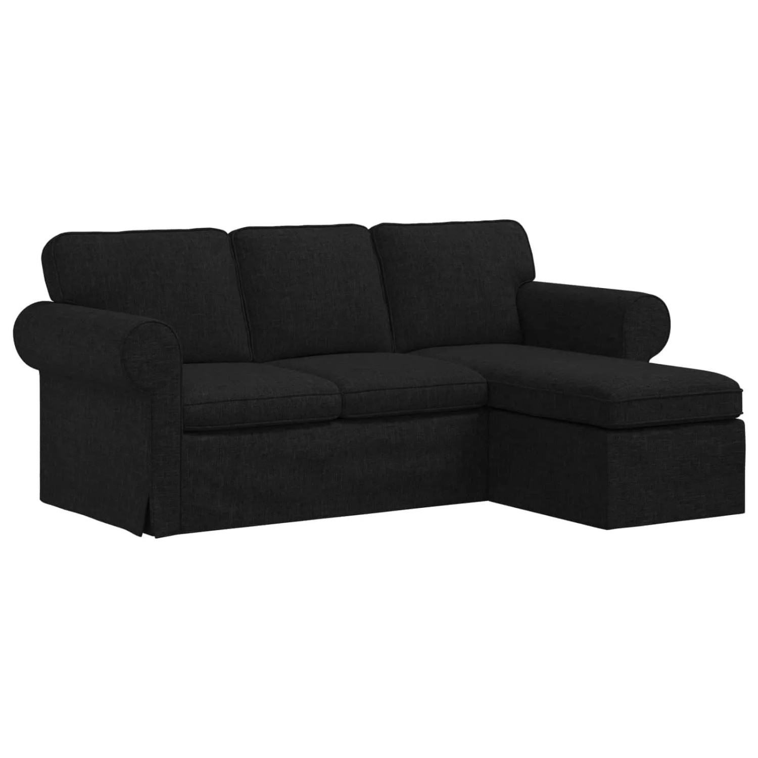 vidaXL Sofa Schwarz 215 x 138 x 80 cm Stoff 42024329