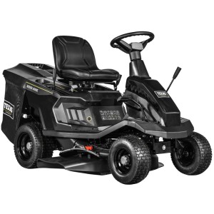 Texas Rasentraktor Rider 6500E, 65 cm Schnittbreite, 4,5 kW Leistung. Kompakter Aufsitzmäher in Schwarz.