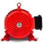 Roter EBERTH Elektromotor 400V, 5,5kW, 2900 U/min, für Zubehör Akkugeräte.
