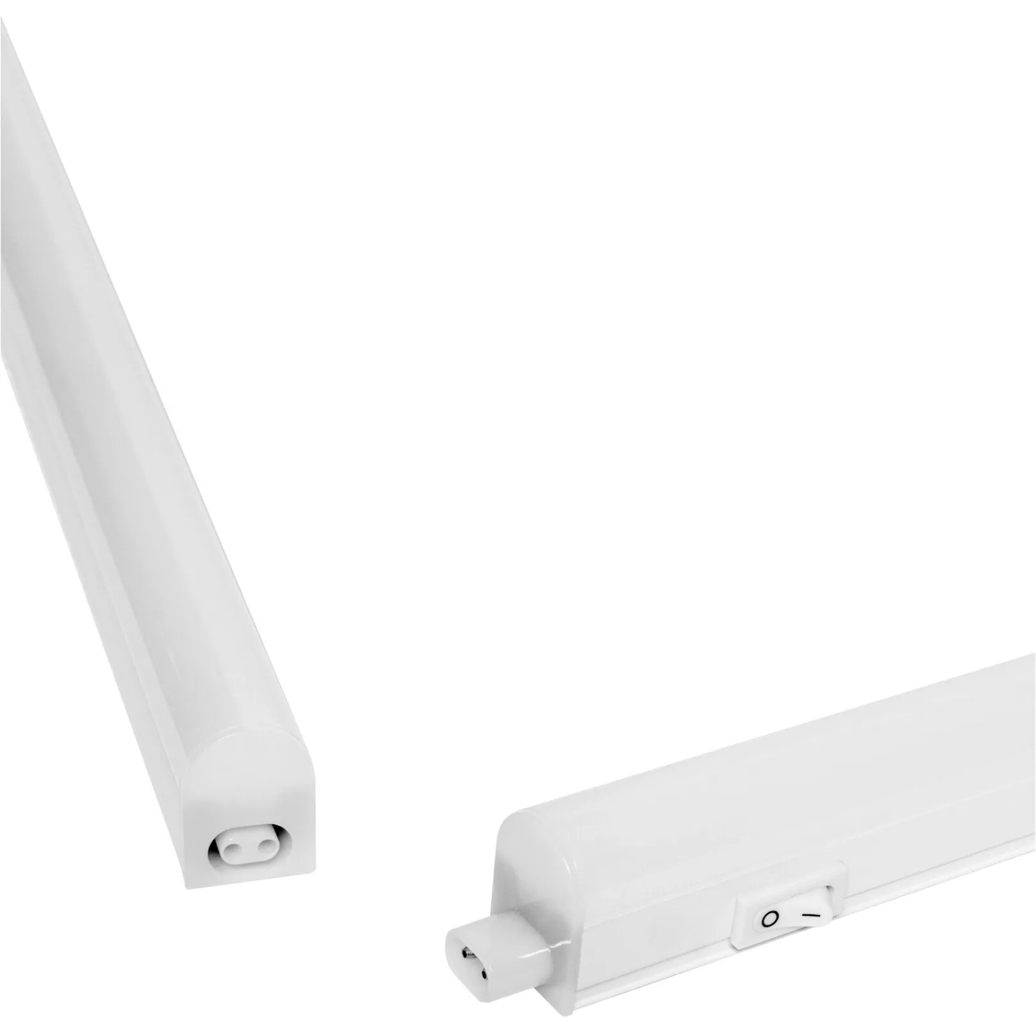 Weiße Ledvance LED-Lichtleiste Switch Batten, 900 lm, 60 cm, mit Schalter und Anschluss.