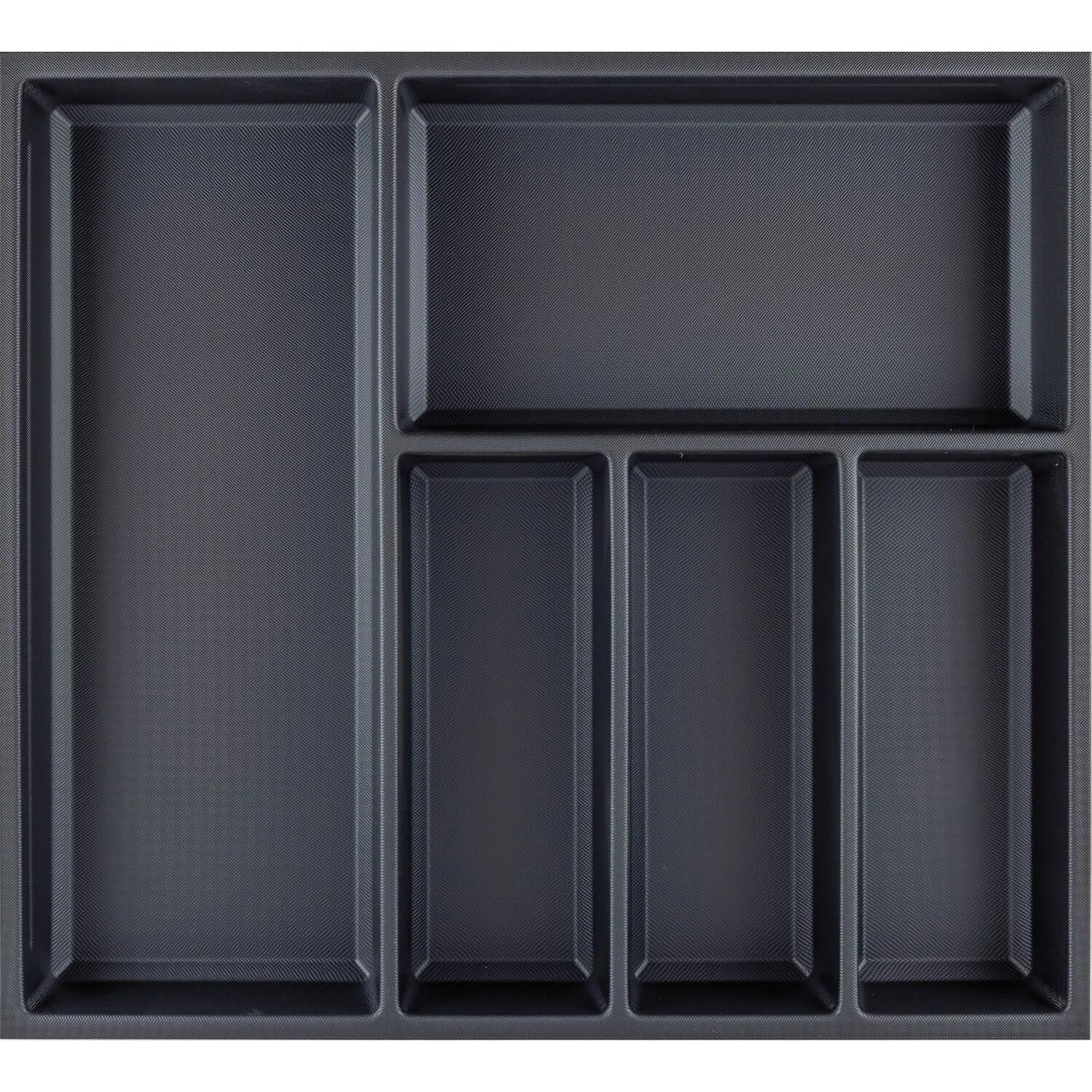 Agoform Besteckeinsatz Sky 550/60 Schubladeneinsatz Kunststoff Kristall Soft Touch Schwarz