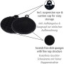 Wenko Silikon Spülschwämme Soft, 2er-Set, Schwarz. Kratzfrei für Grillutensilien & Outdoor-Küche.