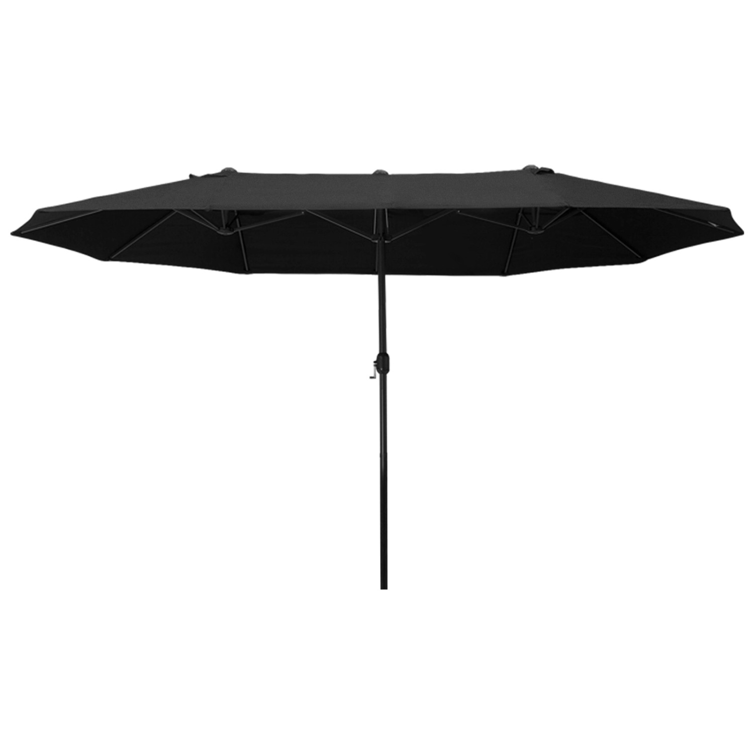 Thumbnail - Outsunny Gartenschirm Stahl Polyester ABS Schwarz L460 x B270 x H240 cm