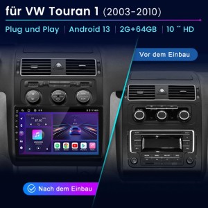 Junsun Autoradio Für Touran 1 2003-2010