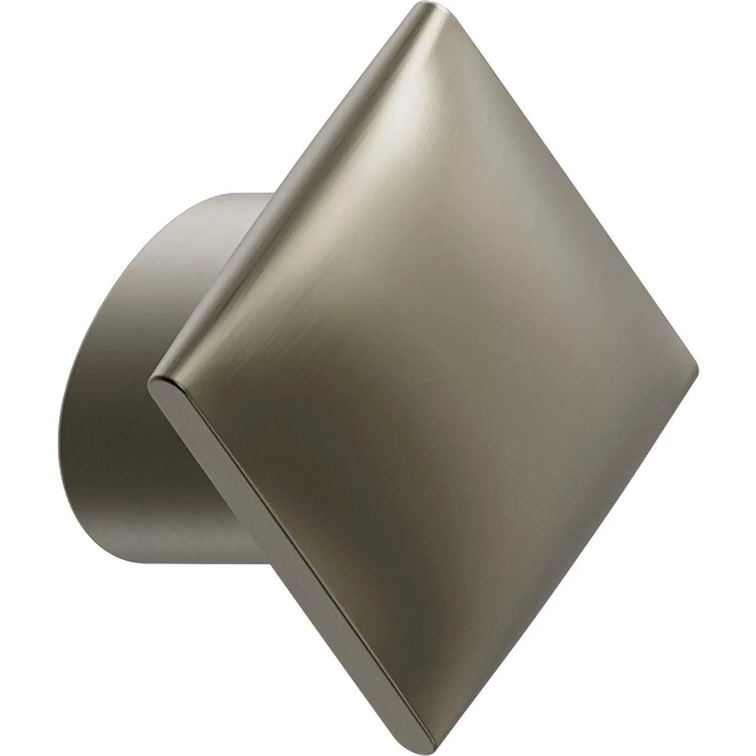 Furnipart Möbelknopf Flow La 16 mm Breite 30 mm Zinkdruckguss Messing Gebürstet