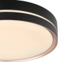 Globo LED-Deckenleuchte Manni, schwarz, Ø 38,5 cm. Dimmbare Lampe mit Fernbedienung.