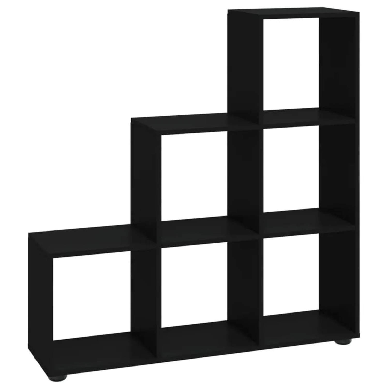 vidaXL Treppenregal Schwarz 107 cm Holzwerkstoff 342603
