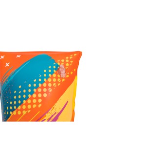 Bestway Schwimmflügel Colorify, Stufe C, Größe 5-12 Jahre, mit buntem Muster und Sicherheitsventil.