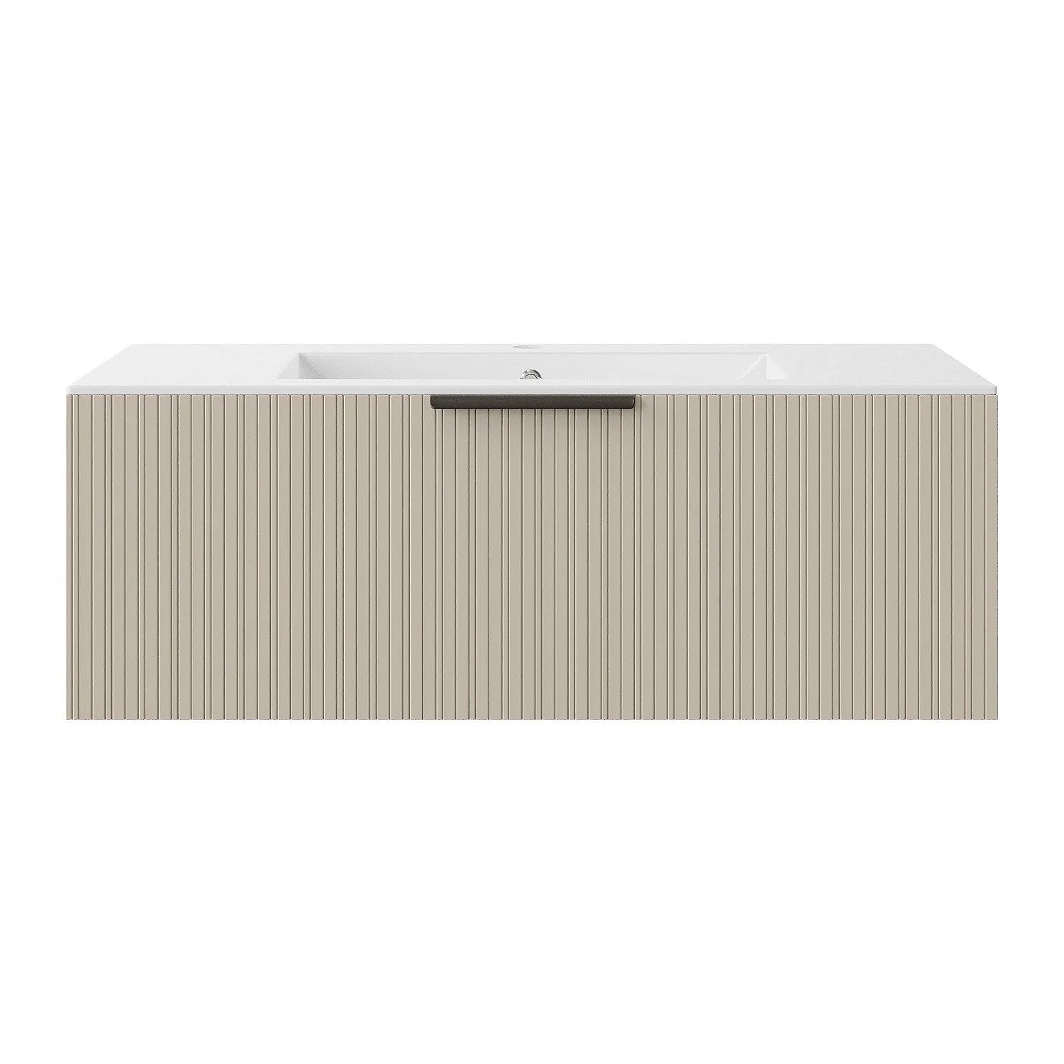 Vente-unique Einzelwaschtisch Paliro Beige 100 cm