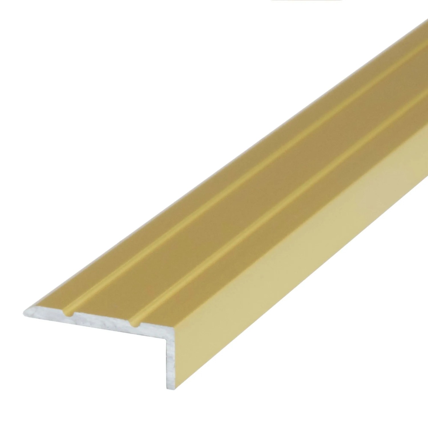 Dalsys Treppenkantenprofil Selbstklebend 135cm x 25mm x 10mm Gold