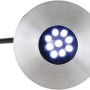 Oase LunaLed 9s LED-Scheinwerfer für Teiche, Edelstahl, 9 kalt-weiße LEDs.