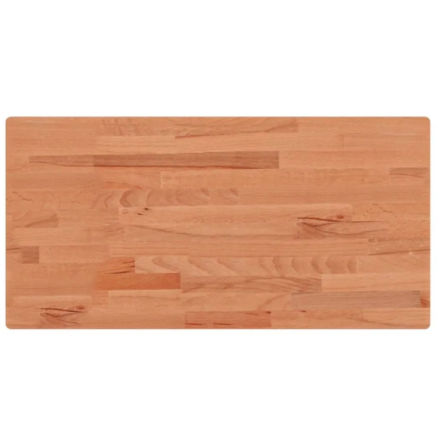 vidaXL Tischplatte 100x50x1,5 cm Rechteckig Massivholz Buche 3188890