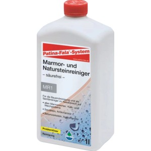 Flasche Patina Marmor- und Natursteinreiniger, säurefrei, 1 Liter.