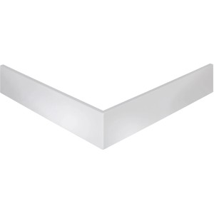 Schulte ExpressPlus Duschwannenschürze, 90x90 cm, Alpinweiß, für quadratische Duschwannen.