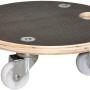 Wagner Kübelroller MaxiGrip, Ø 29 cm, dunkelbraun, mit vier Rollen und rutschfester Oberfläche.