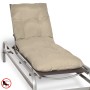 Beautissu Flair RL Rollliegenauflage, 190x60x8cm, Natur, auf einer Liege.