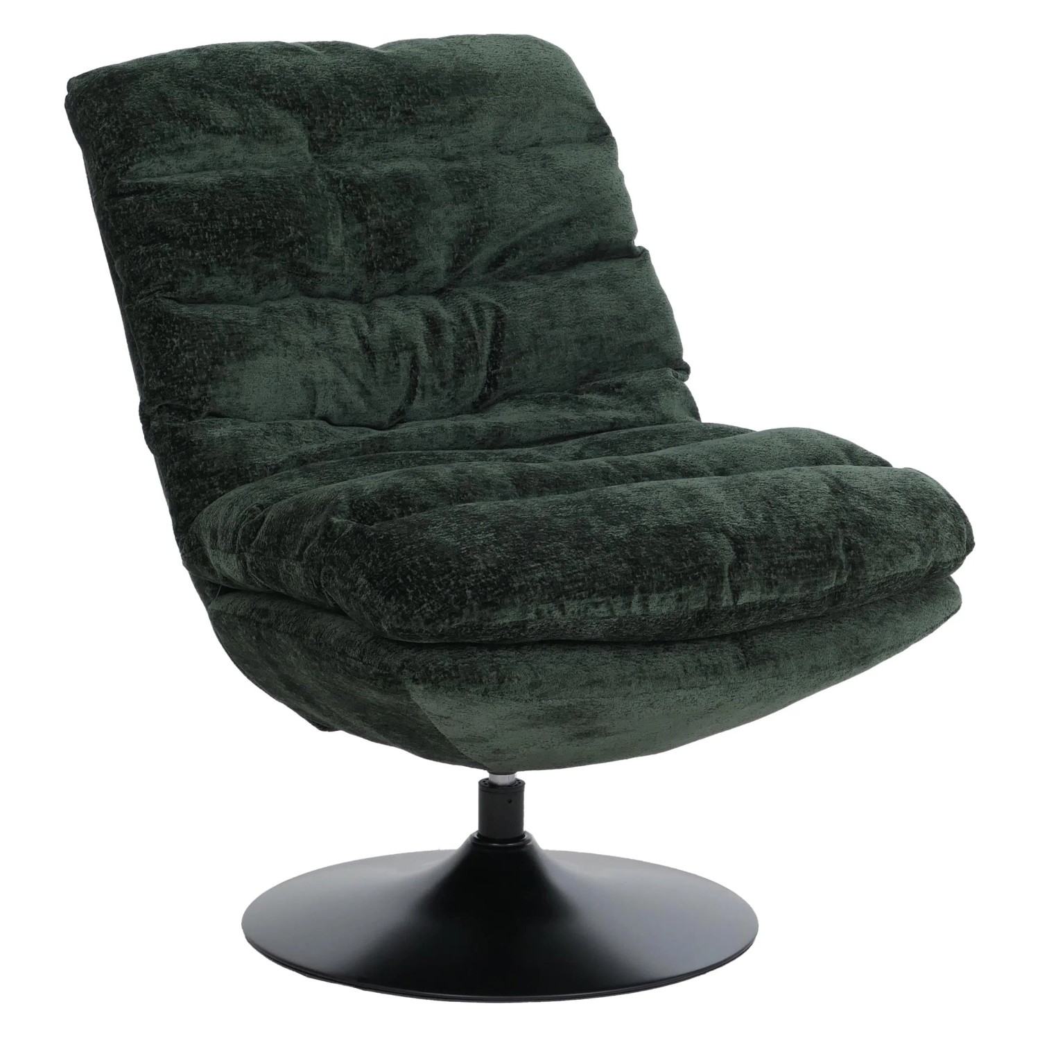 MCW Loungesessel Q29 Drehbar Stoff Chenille 470g/m² Öko-Tex Stahl Grün