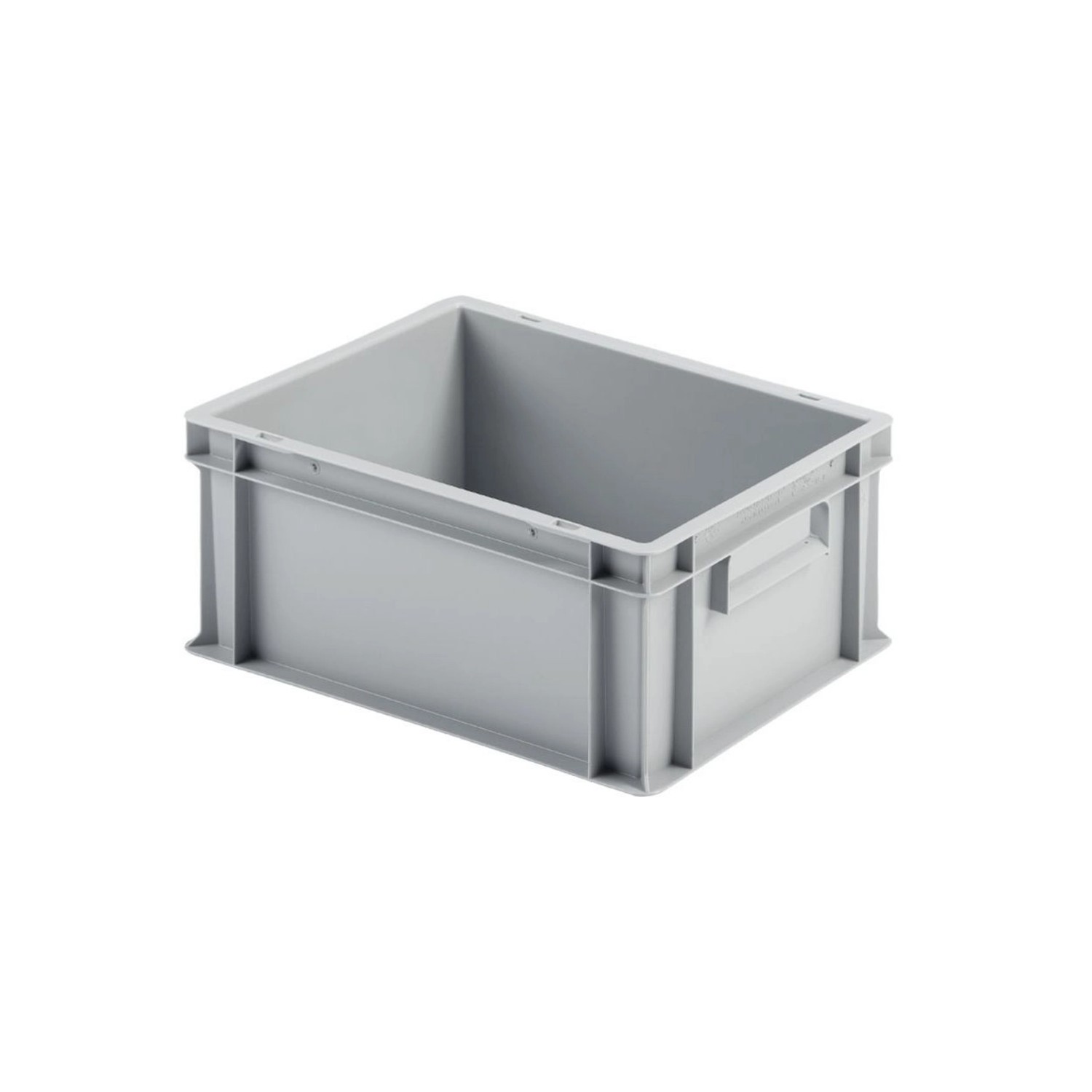 SuperSparSet 5 x Eurobehälter Mit Geschlossenem Griff und Auflagedeckel HxBxT 17,5 x 30 x 40 cm 16 Liter Grau Eurobox Tr...