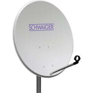 SAT-Offset-Stahlspiegel, Ø 80 cm, pulverbeschichtet, mit LNB-Halterung für optimalen Empfang.