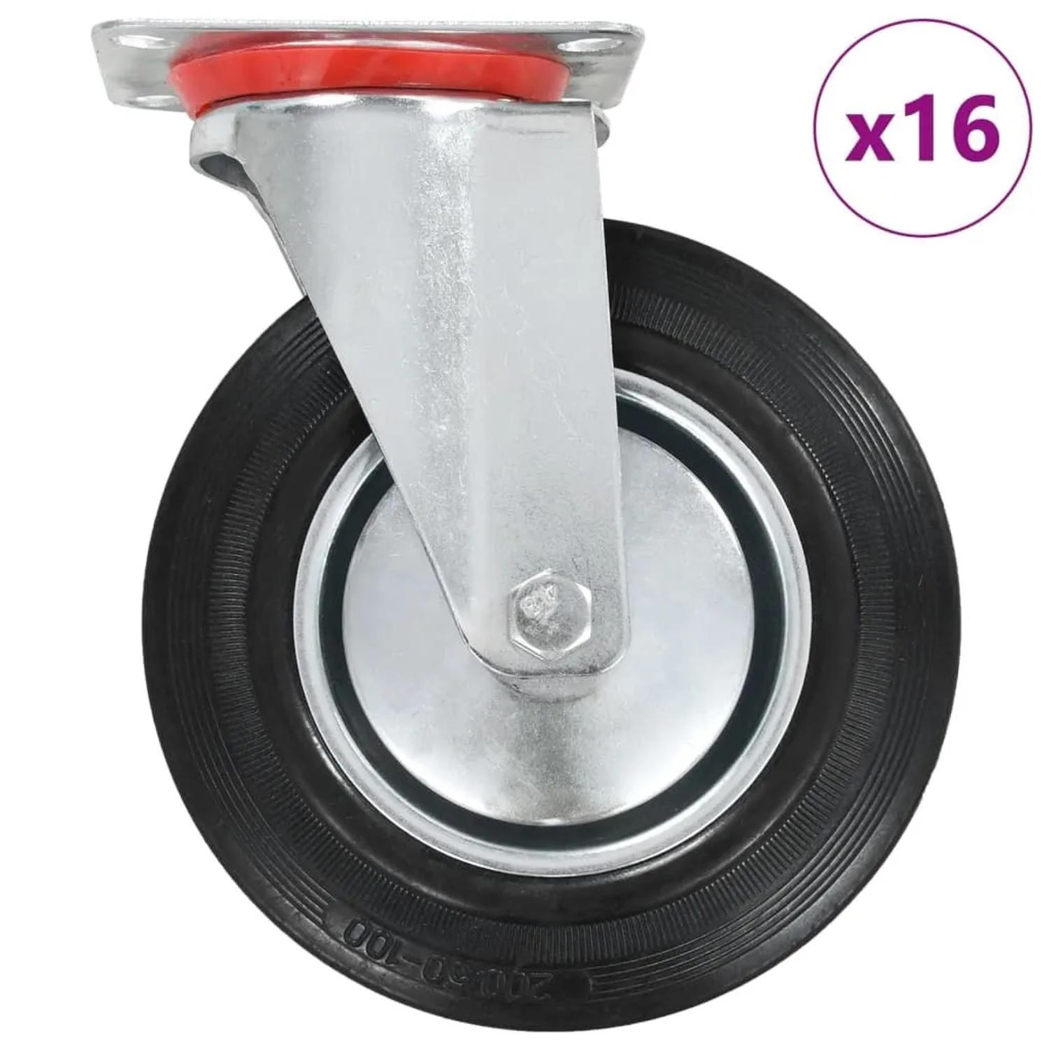 vidaXL 16 Stk Lenkrollen 200 mm 278003