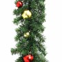 vidaXL Weihnachtsgirlande Geschmückt mit Kugeln und LED-Lichtern 10 m 246407_5