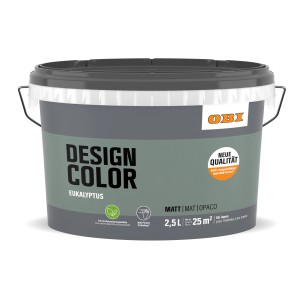OBI Design Color Eukalyptus, 2,5 l, matte, grüne Innenfarbe für Wände.