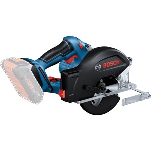 Bosch Professional GKM 18 V-50 Akku-Kreissäge (Solo) in Blau und Schwarz.