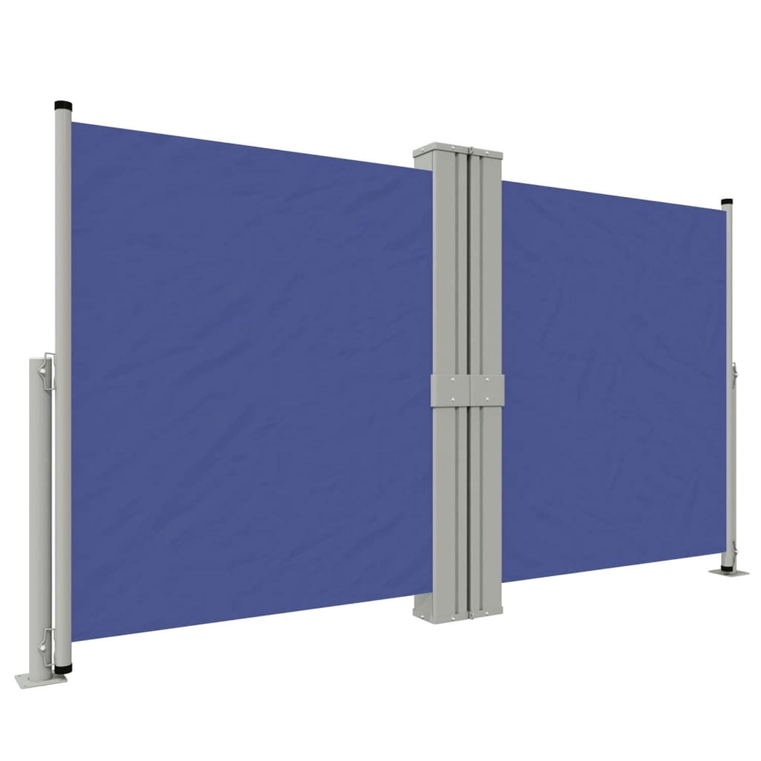 furnicato Seitenmarkise Ausziehbar Blau 140x1200 cm günstig online kaufen