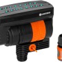 Gardena Pipeline Viereckregner mit Anschlussstück für Sprinkler-Systeme.